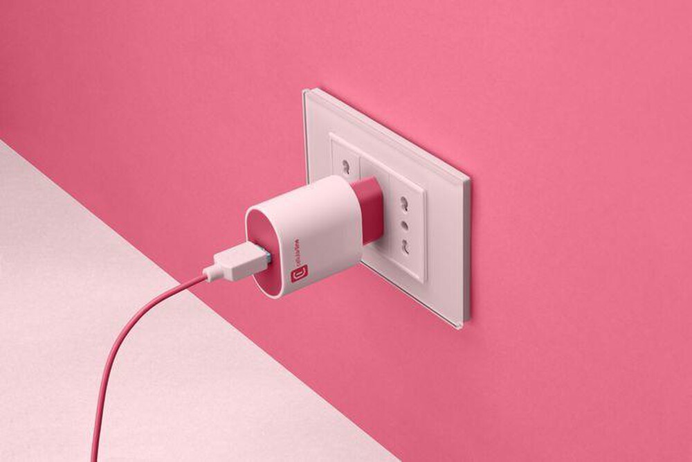 Immagine del prodotto CELLULARLINE - Carica batterie ACHUSBSMART12WP-Rosa