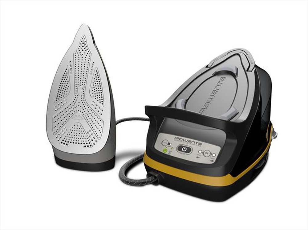 "ROWENTA - DG7644 ompact Steam PRO  Ferro da Stiro a Vapore-Nero e Giallo Stevens"
