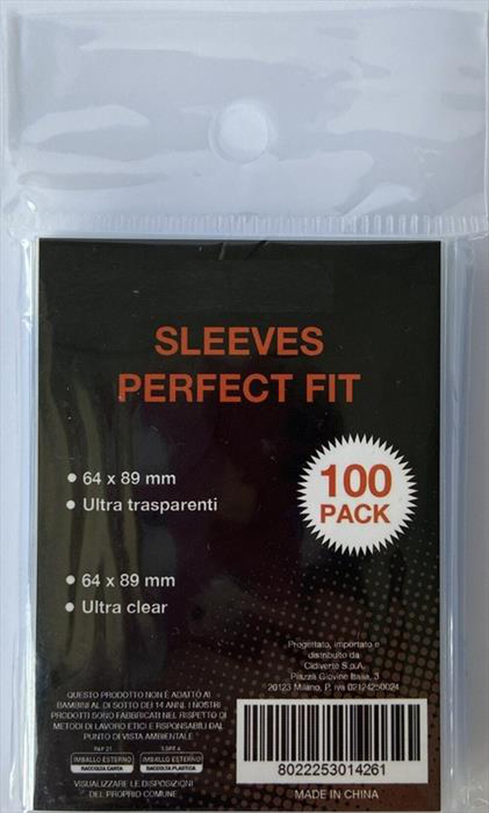 Immagine del prodotto QUBICK - BUSTINE - SLEEVES PERFECT FIT (6,4X8,9 CM, 100 PEZ-Trasparente
