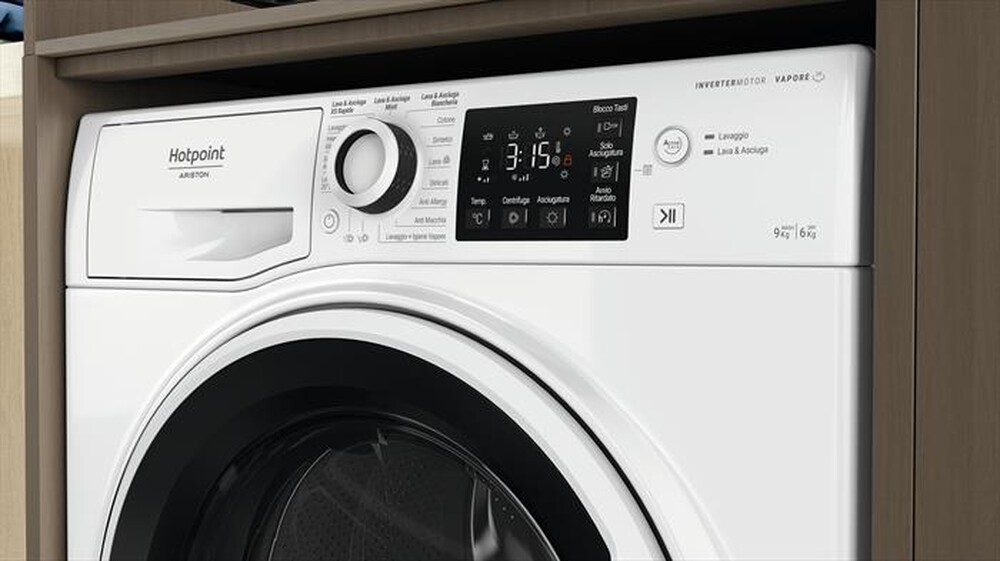"HOTPOINT ARISTON - Lavasciuga ACTIVE EU NDB R6369 WA IT 9/6 Kg - A-Bianco"