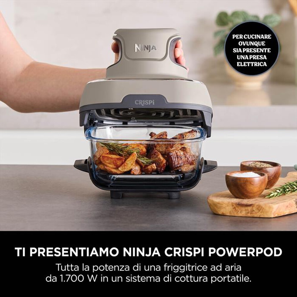 Immagine del prodotto NINJA - FRIGGITRICE AD ARIA IN VETRO PORTATILE CRISPI-Tortora