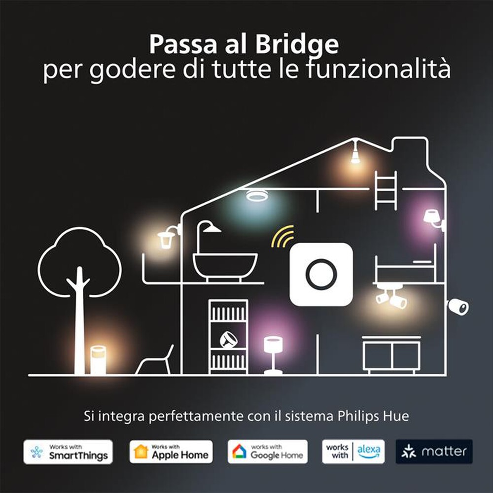 Immagine del prodotto PHILIPS - HUE FARETTO SMART COLOR GU10 3 PACK-Multicolore