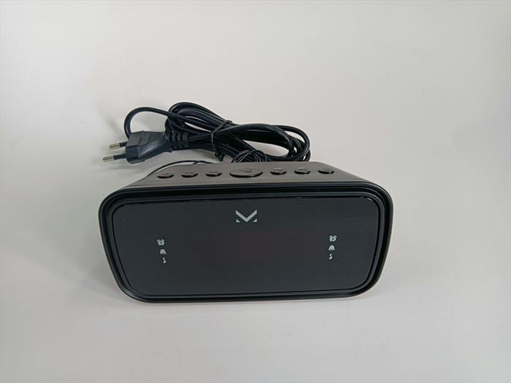 "MAJESTIC - Radio sveglia digitale con doppio allarme RS 166-NERO"