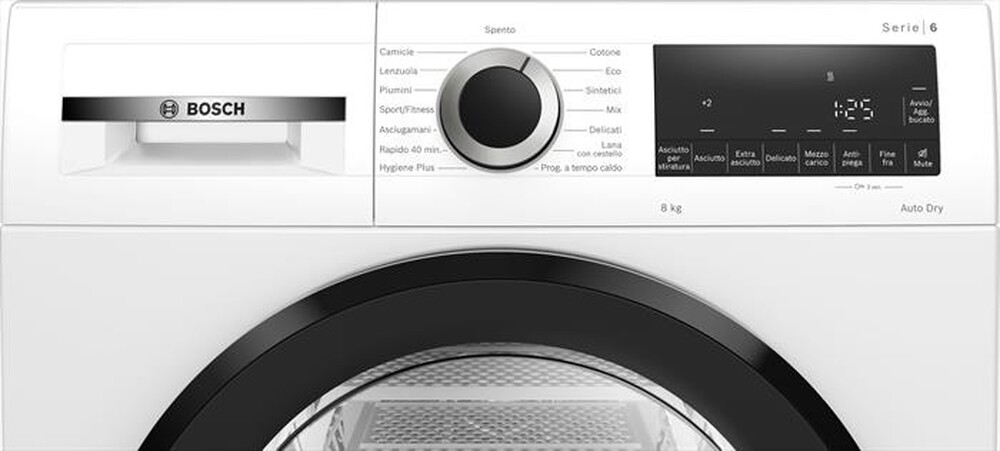 Immagine del prodotto BOSCH - Asciugatrice Serie 6 WQG233D1II 8Kg Classe C-Bianco