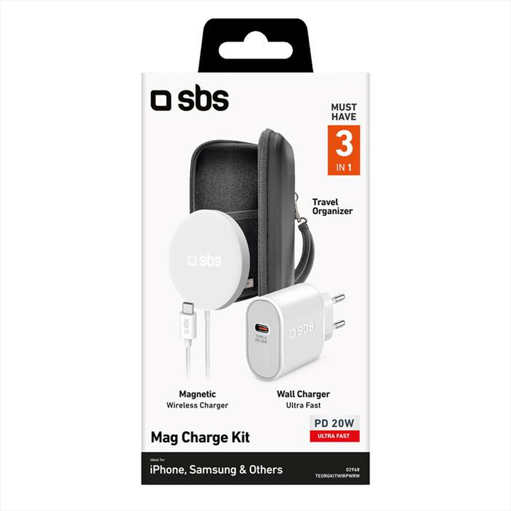 Immagine del prodotto SBS - Carica batterie TEORGKITWIRPWRW-Bianco