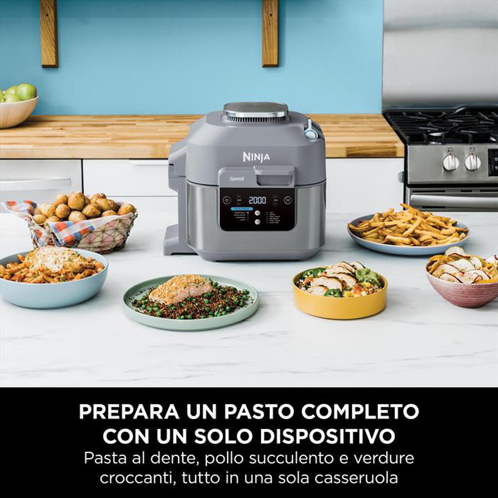 "NINJA - Rapid cooker-friggitrice aria Speedi ON400EU-grigio"