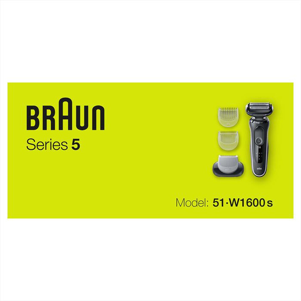 "BRAUN - Rasoio SERIES 5 51-W1600S-BIANCO"