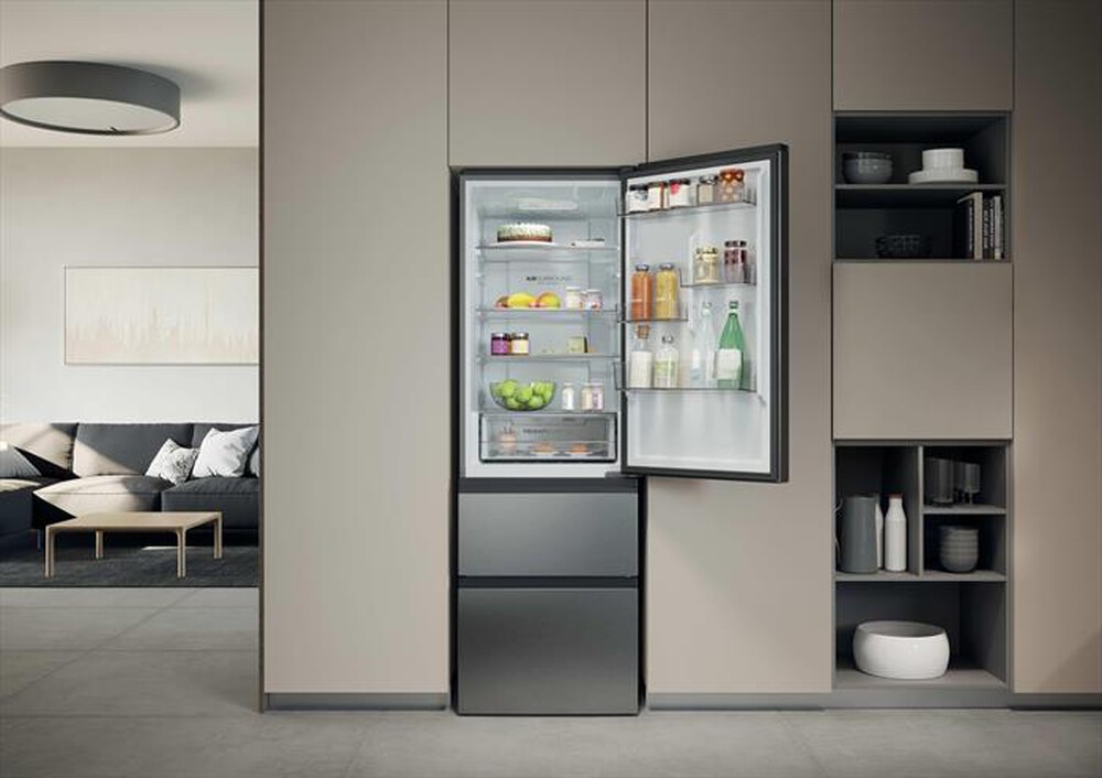 Immagine del prodotto HAIER - Frigorifero combinato HTR3618CNMG Classe C 360 lt-Argento