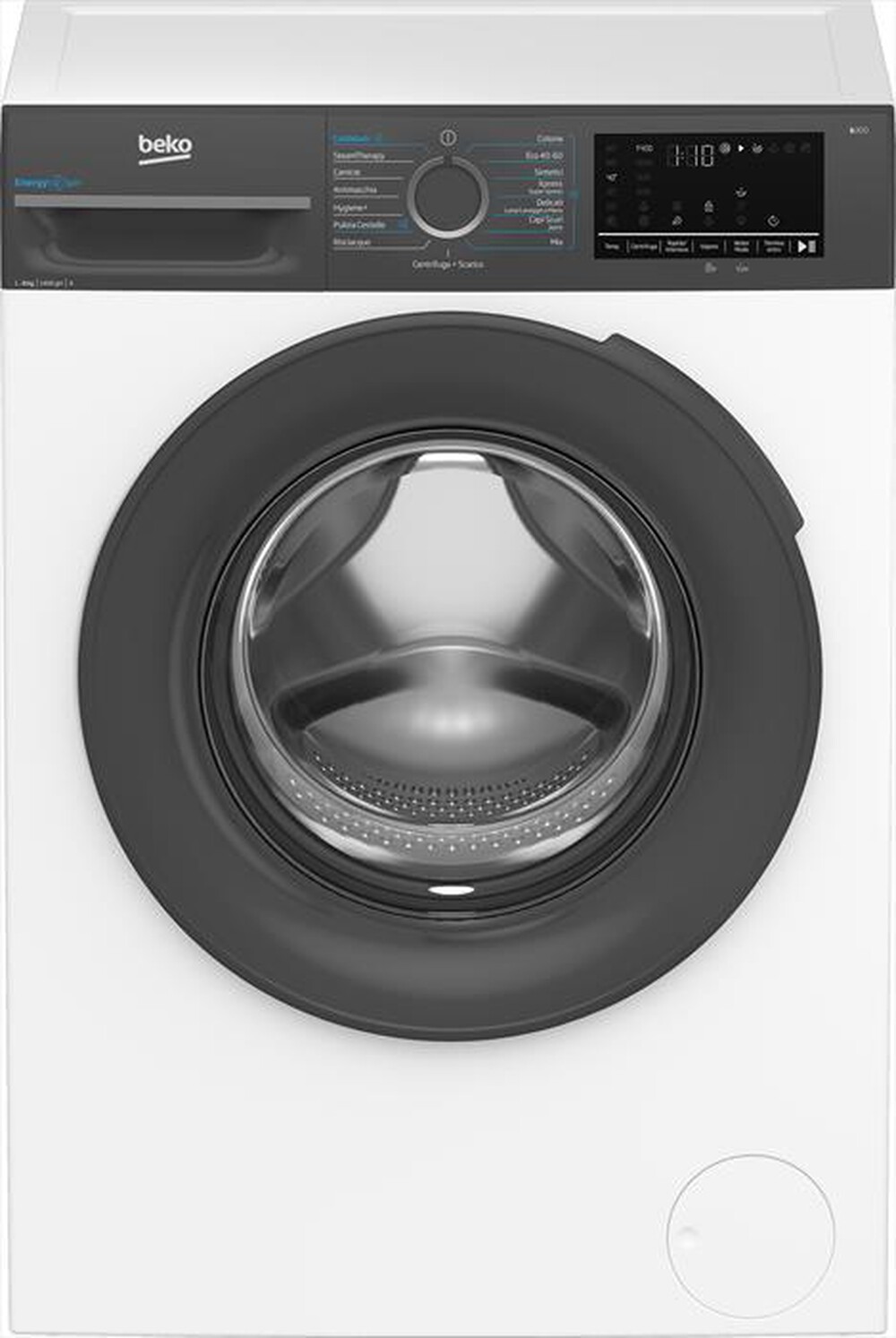 "BEKO - Lavatrice BMEUWU4841A 8 Kg Classe A-Black,White"