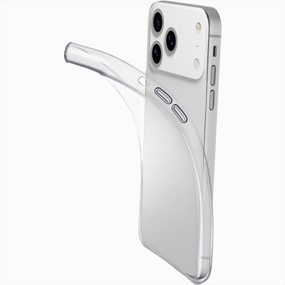 CELLULARLINE - Cover in gomma morbida FINE per IPHONE 17 PRO-Trasparente
