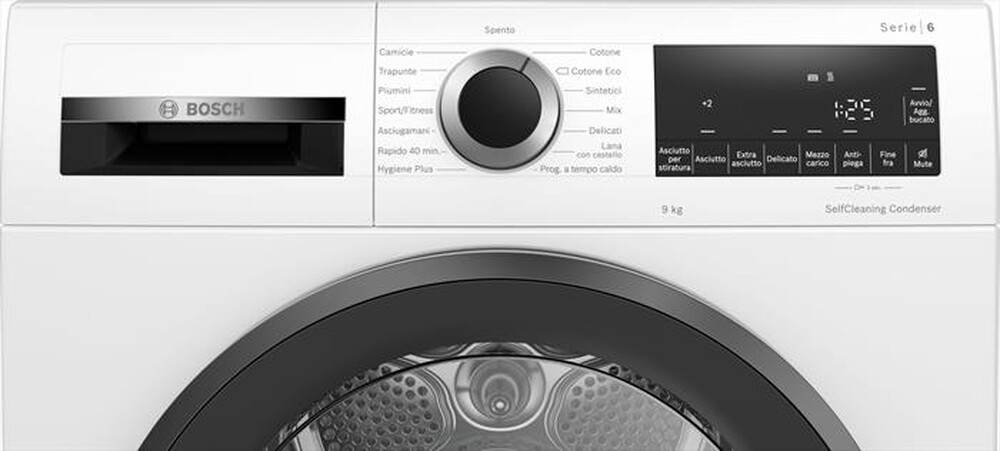 Immagine del prodotto BOSCH - Asciugatrice Serie 6 WQG24507IT 9 Kg-Bianco