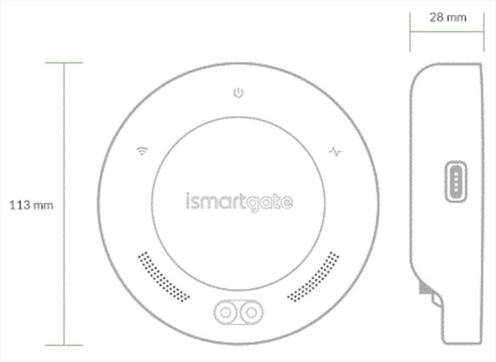 "ISMARTGATE - STANDARD MINI GARAGE-WHITE"
