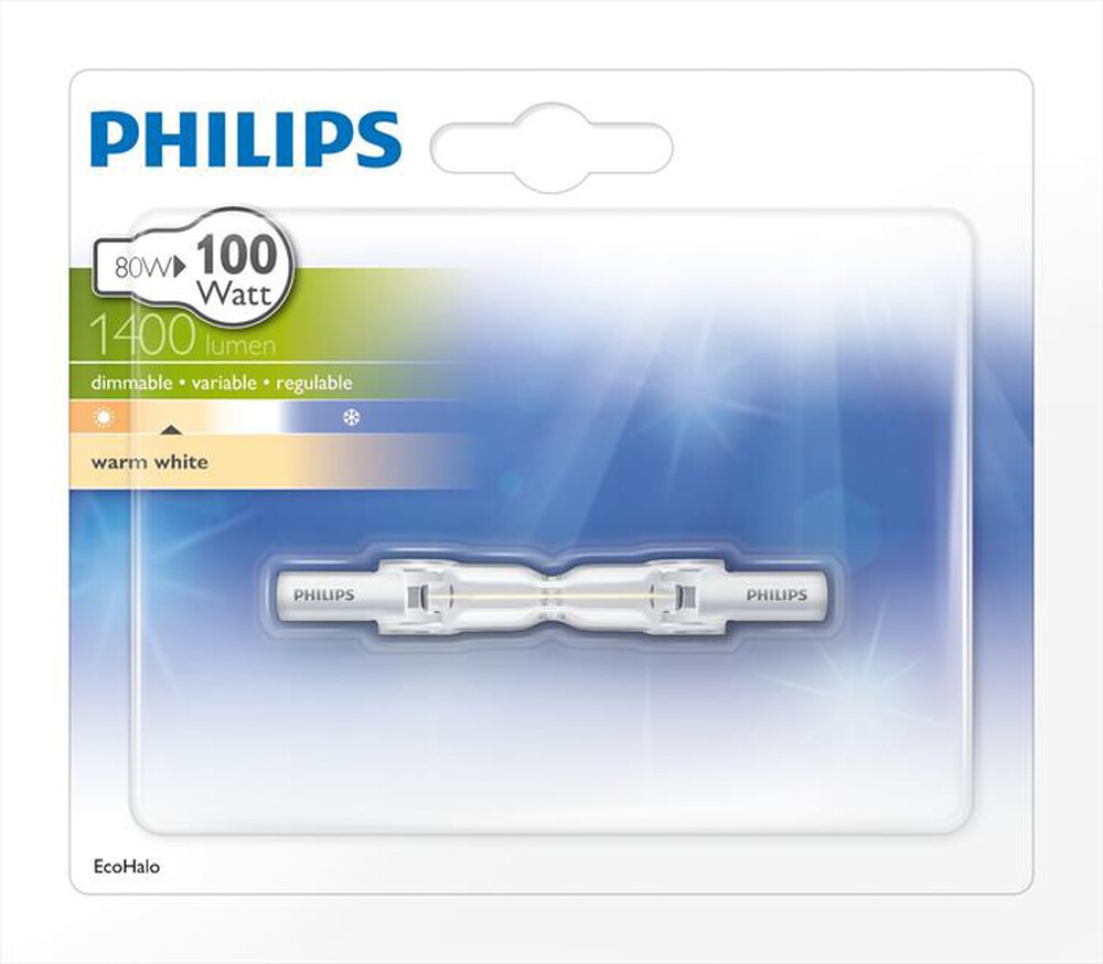"PHILIPS - Lampada alogena LINEARE CORTA R7S 100WC"