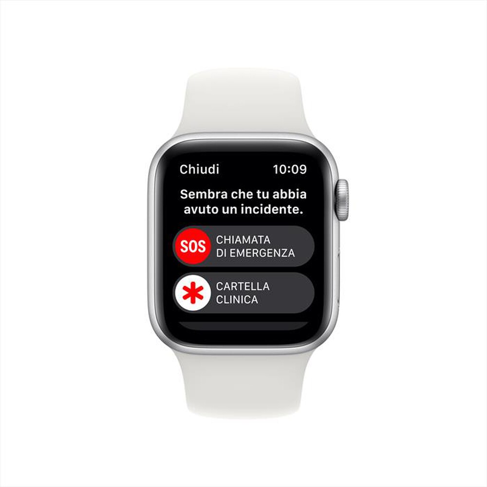 "APPLE - Watch SE GPS 40mm Regular-Argento - Bianco"