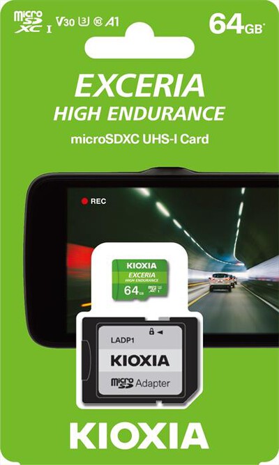 KIOXIA - MICROSD EXCERIA HIGH ENDURANCE MHE1 UHS-1 64GB - Verde