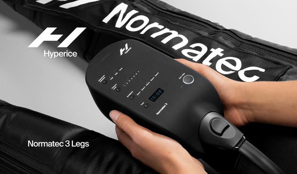"HYPERICE - Nomatic 3.0 Massaggiatore per gambe a compressione-Nero"