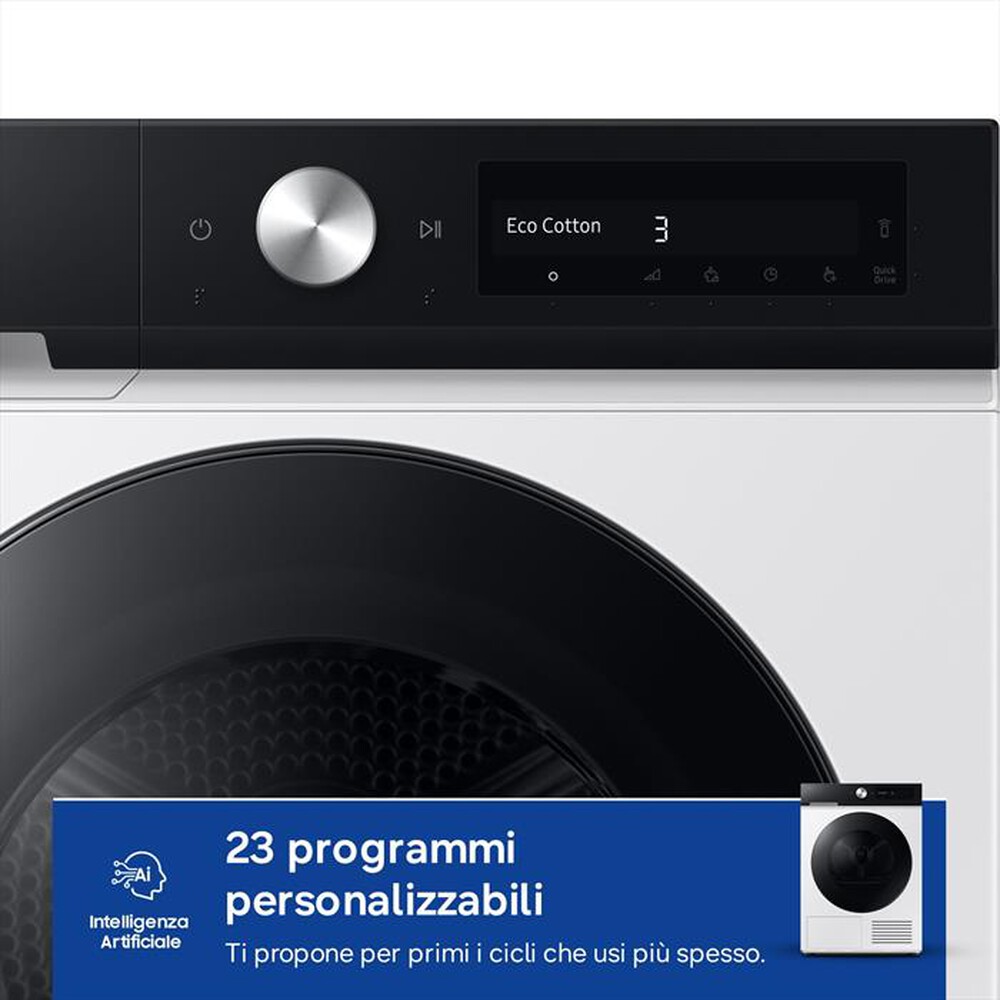 Immagine del prodotto SAMSUNG - Asciugatrice Bespoke AI DV90DB7845GEU3 9Kg ClasseA-Bianco