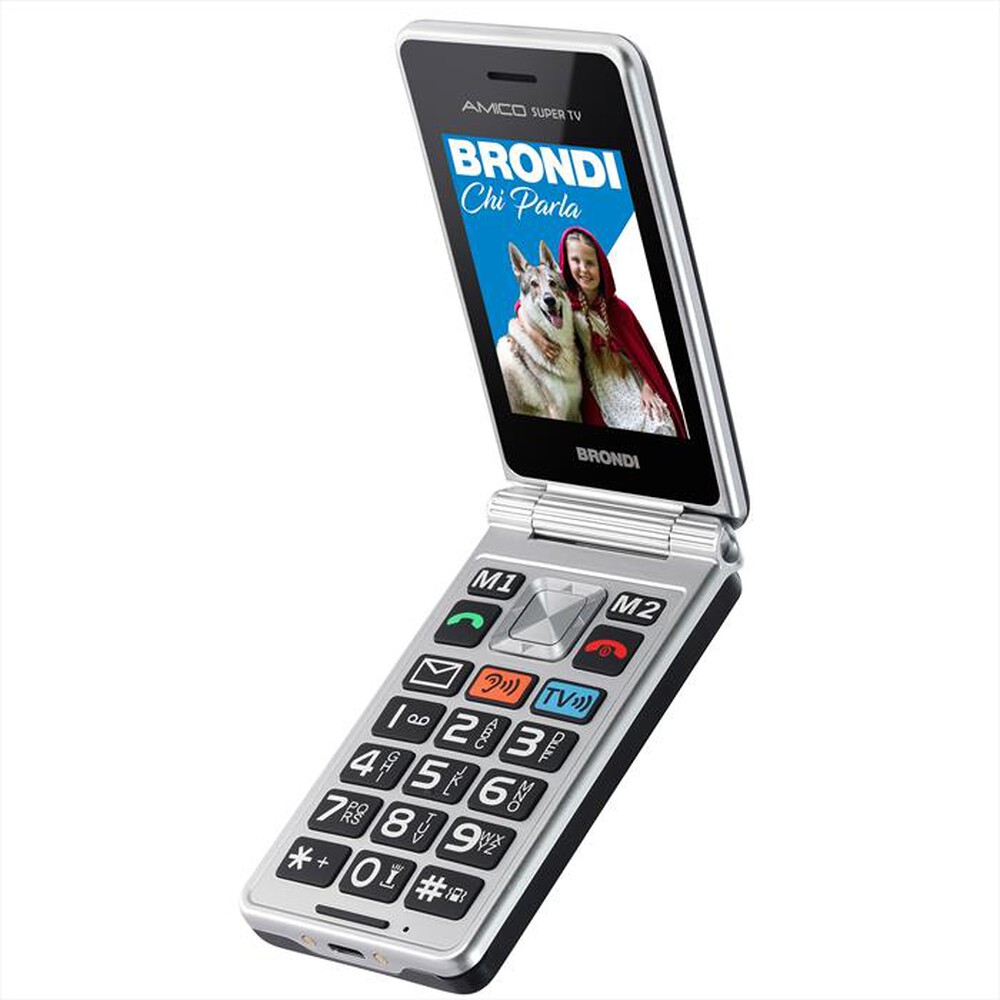 Immagine del prodotto BRONDI - Cellulare AMICO SUPER TV-GUNMETAL GREY