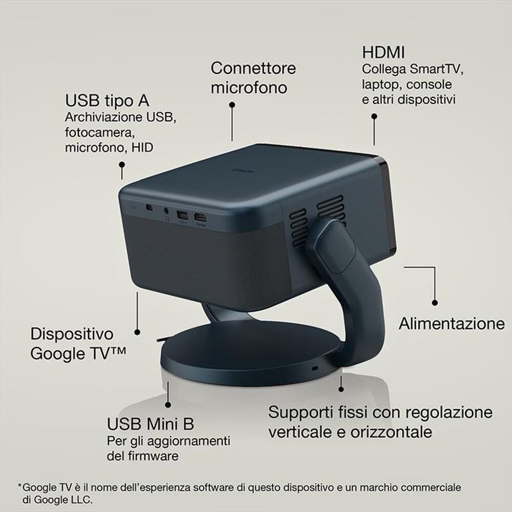 "EPSON - Videoproiettore V11HB38440-Blu"
