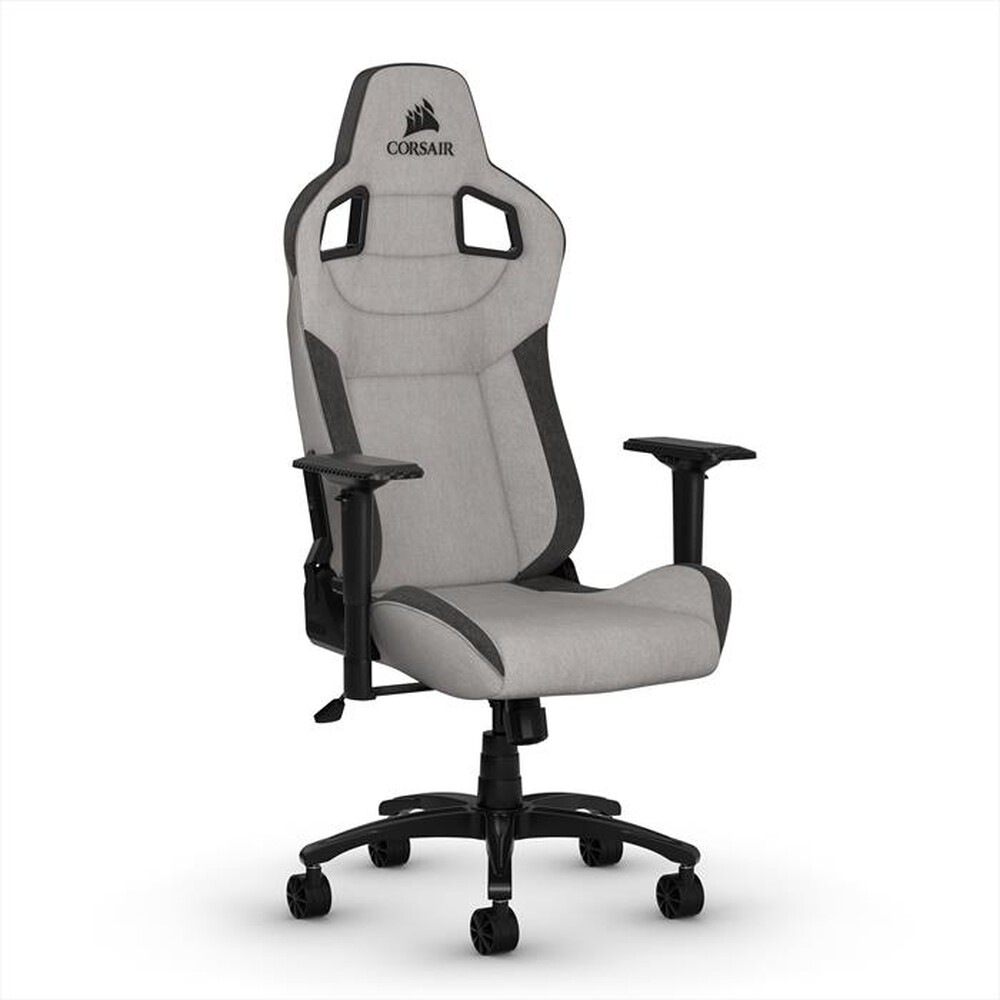 "CORSAIR - Sedia gaming CORSAIR T3 RUSH, Fabric-Grigio carbone"
