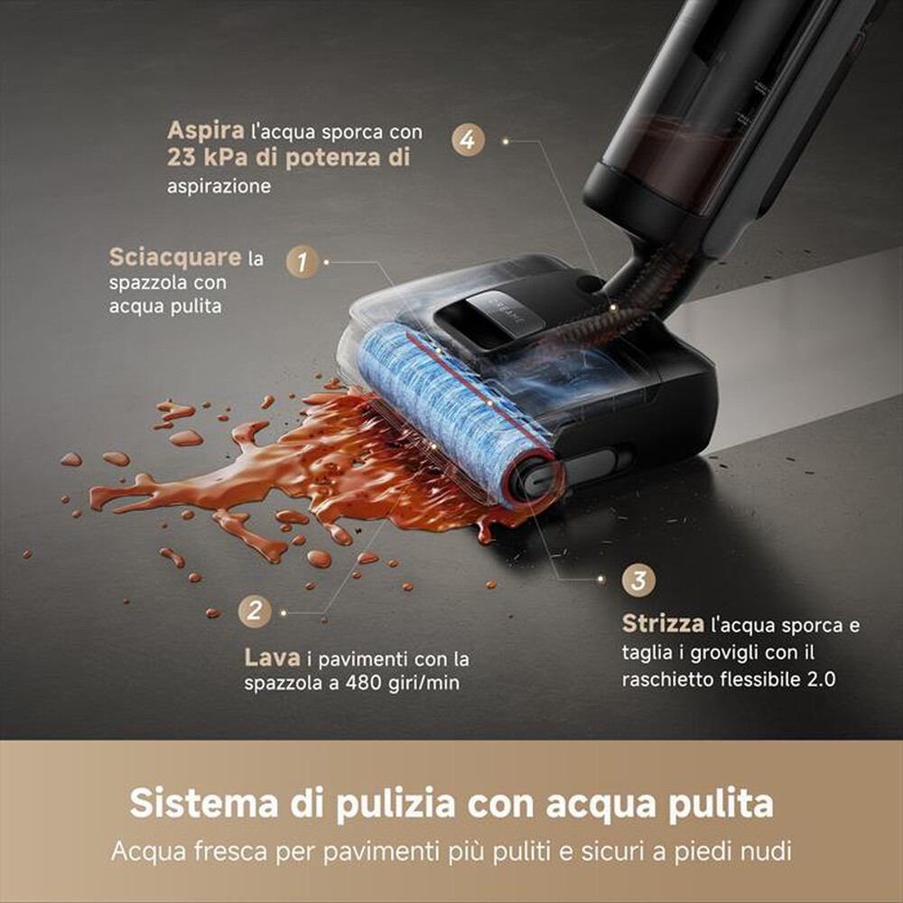 Immagine del prodotto DREAME - Lavapavimenti H15 MIX VIM-Nero