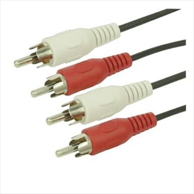 ISNATCH - CAVO AUDIO 2 SPINE RCA / 2 SPINE RCA 3M-NERO/BIANCO/ROSSO