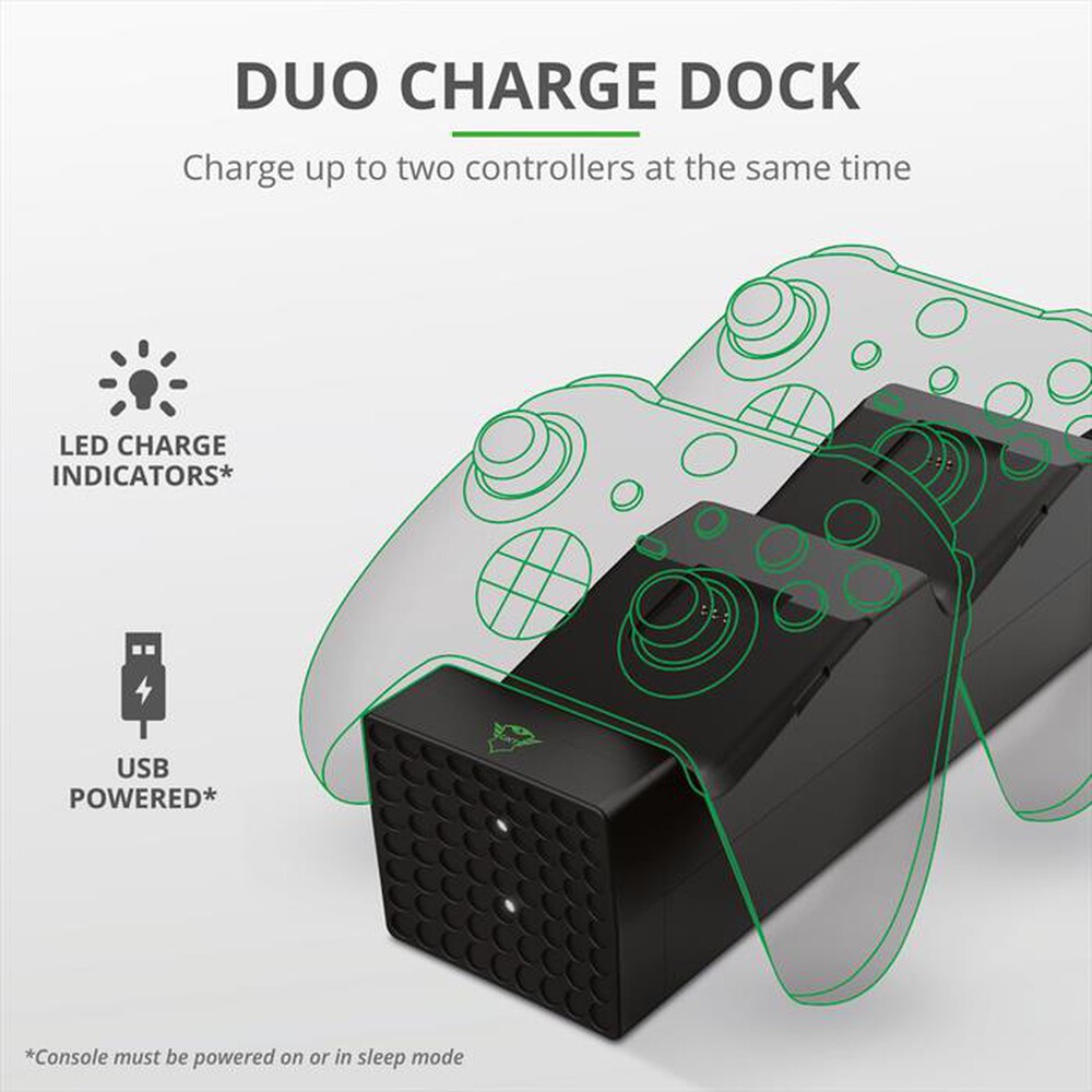 "TRUST - GXT250 DUO CHARGE DOCK XBSX-Black"