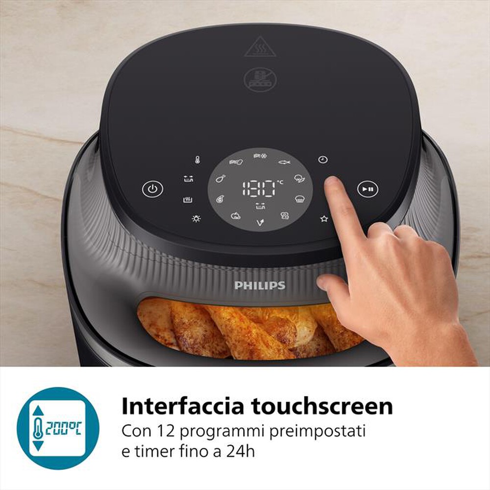 "PHILIPS - Friggitrice ad aria AIRFRYER SERIE 3000 NA342/00-Nero"
