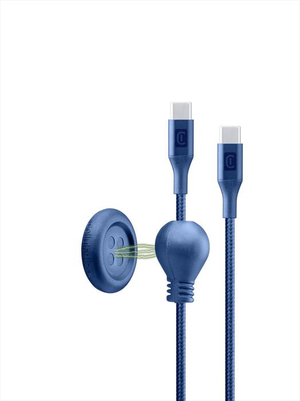 "CELLULARLINE - USBDATABUTC2C1MB Cavo USB-da comodino-Blu"