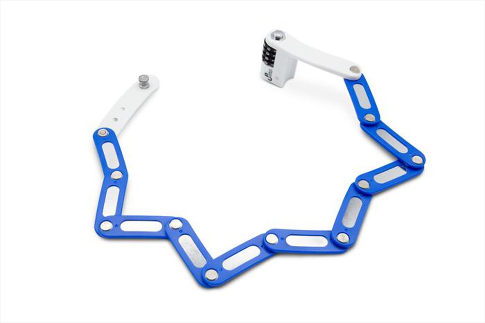 "URBAN PRIME - Lucchetto FOLDING LOCK-Bianco e azzurro"