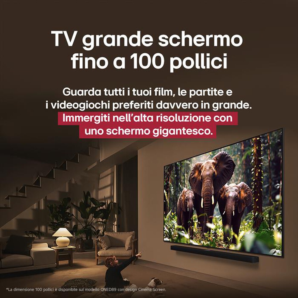"LG - QNED EVO AI QNED86 100QNED86A6-Charcoal Black"