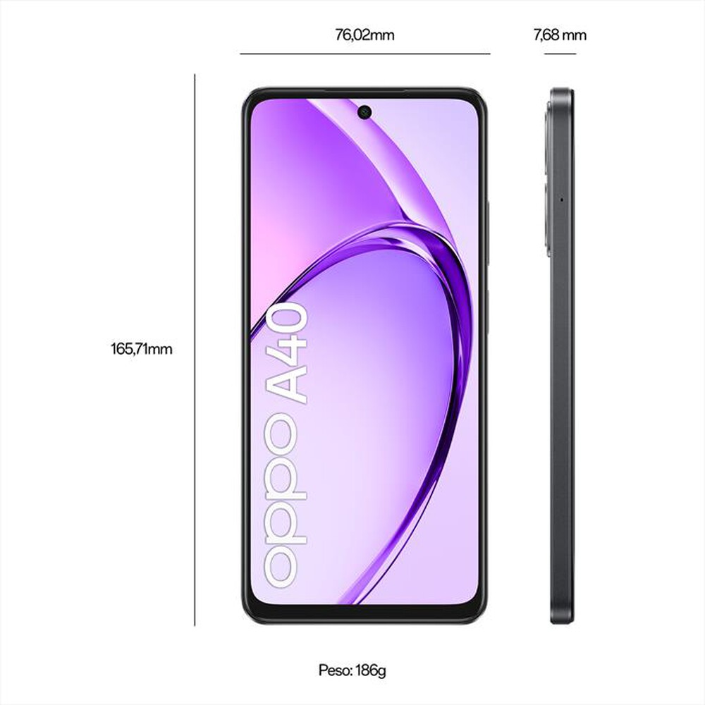 "OPPO - Smartphone A40 4G 4+128-Sparkle Black"