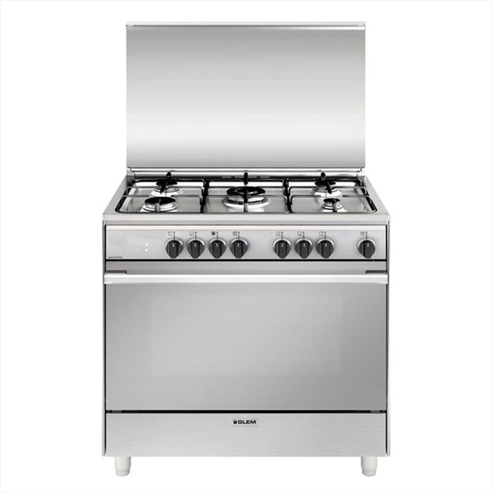 "GLEM GAS - Cucina a gas UN965MI Classe A-INOX"
