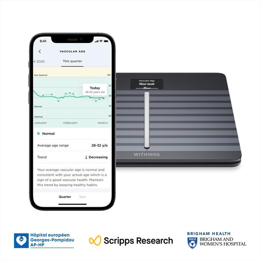 "WITHINGS - Bilancia Smart Body Cardio-Black"