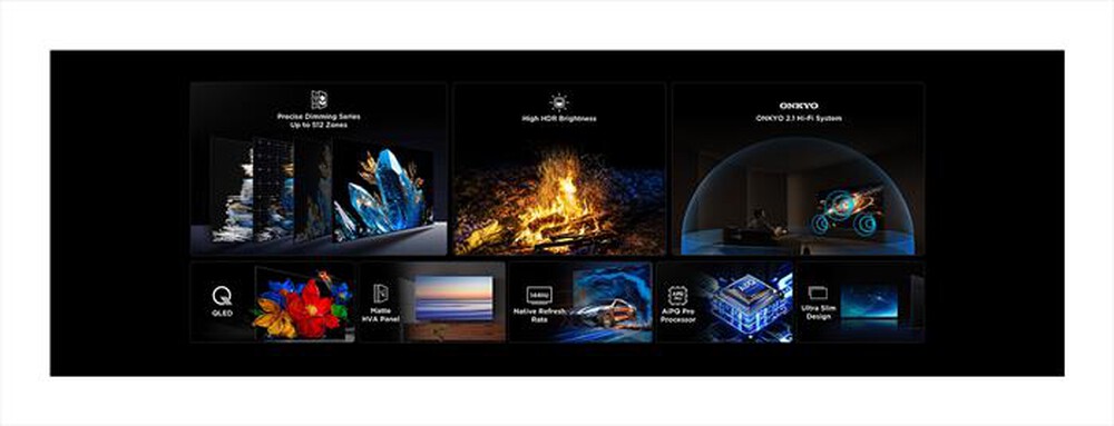 Immagine del prodotto TCL - Smart TV 75" 4K QD Mini LED 75C69K 144Hz-Metallico