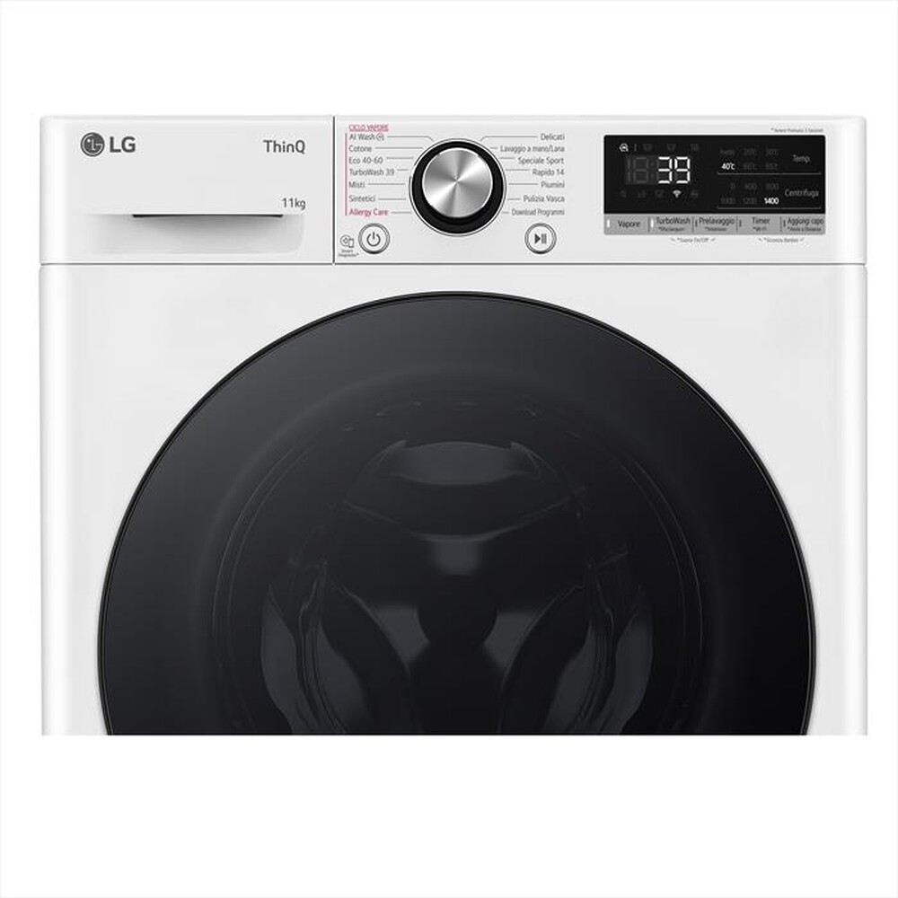 "LG - Lavatrice AI DD R7 F4R7011TSWB 11kg Classe A-Bianca"