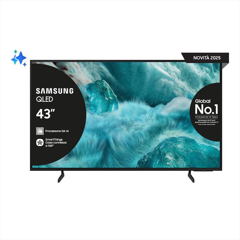 Immagine del prodotto SAMSUNG - Smart TV Q-LED UHD 4K 43" QE43Q7FAAUXZT-Black