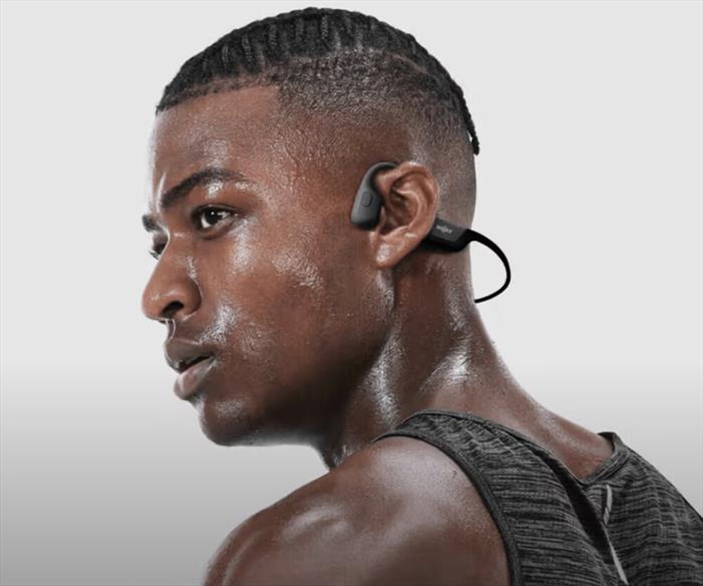 "SHOKZ - Auricolari a conduzione ossea OPENRUN PRO-nero"