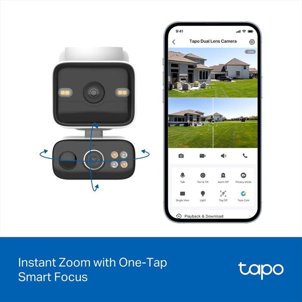 Immagine del prodotto TP-LINK - SOLAR-POWERED DUAL-LENS PAN/TILT SECURITY CAMERA K-Bianco