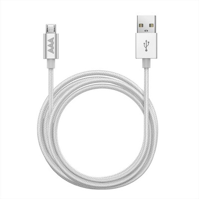 AAAMAZE - MICRO USB CABLE 2M-Silver