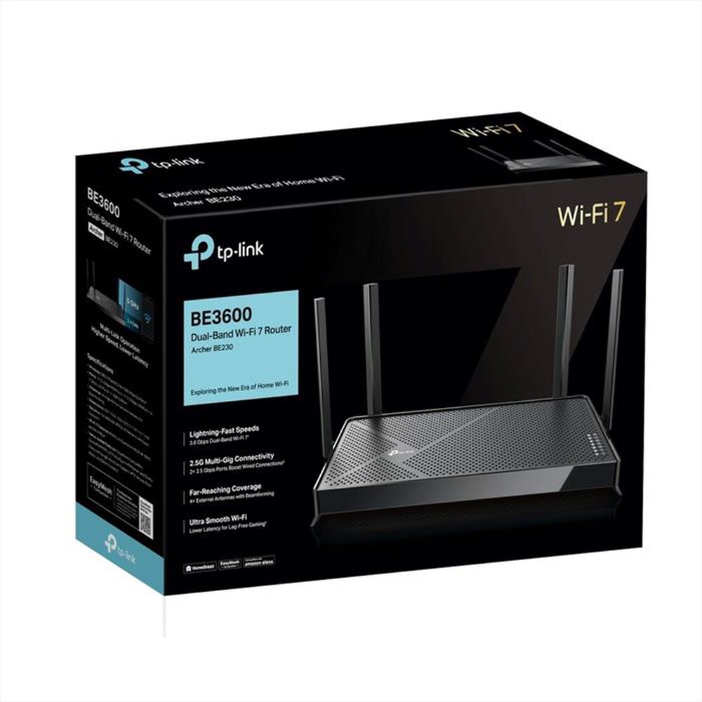 Immagine del prodotto TP-LINK - ROUTER BE3600 WIFI 7 DUALBAND 3.6GBPS 4LAN GIGABIT