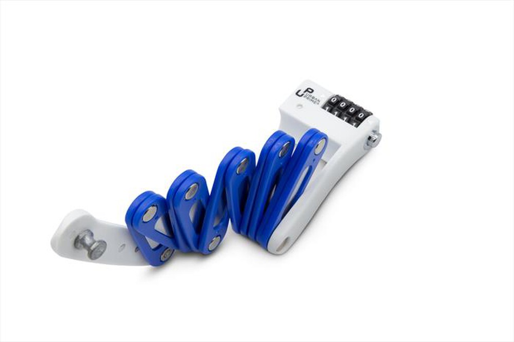 "URBAN PRIME - Lucchetto FOLDING LOCK-Bianco e azzurro"