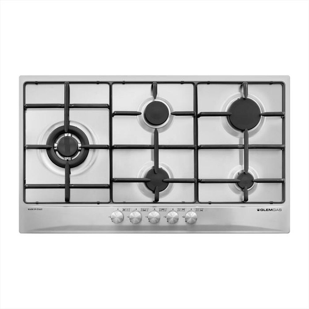 Immagine del prodotto GLEM GAS - Piano cottura a gas GT95TIX- 86cm-Acciaio Satinato