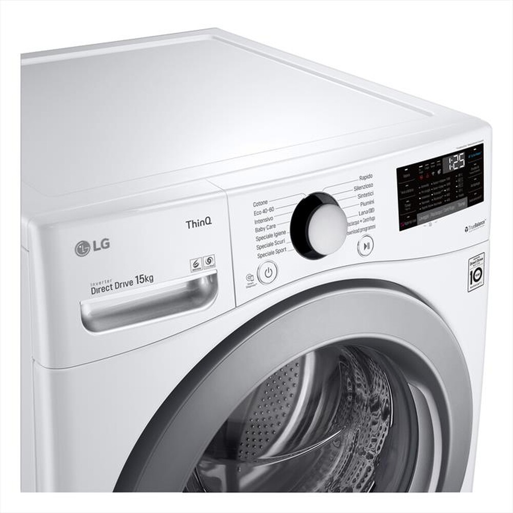 "LG - Lavatrice F1P1CN4WC 15 Kg Classe E-WHITE"