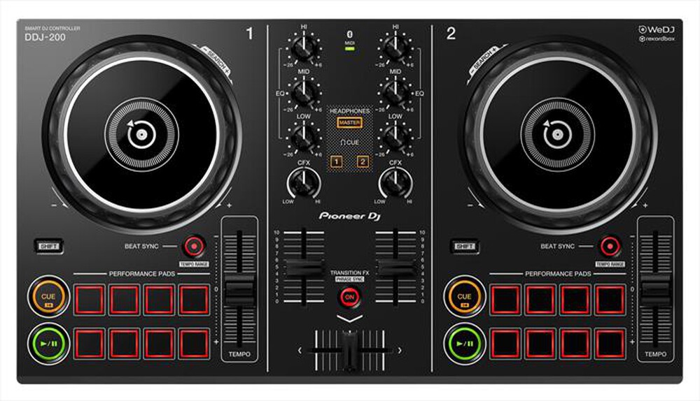 "PIONEER - DDJ-200 CONTROLLER-NERO"