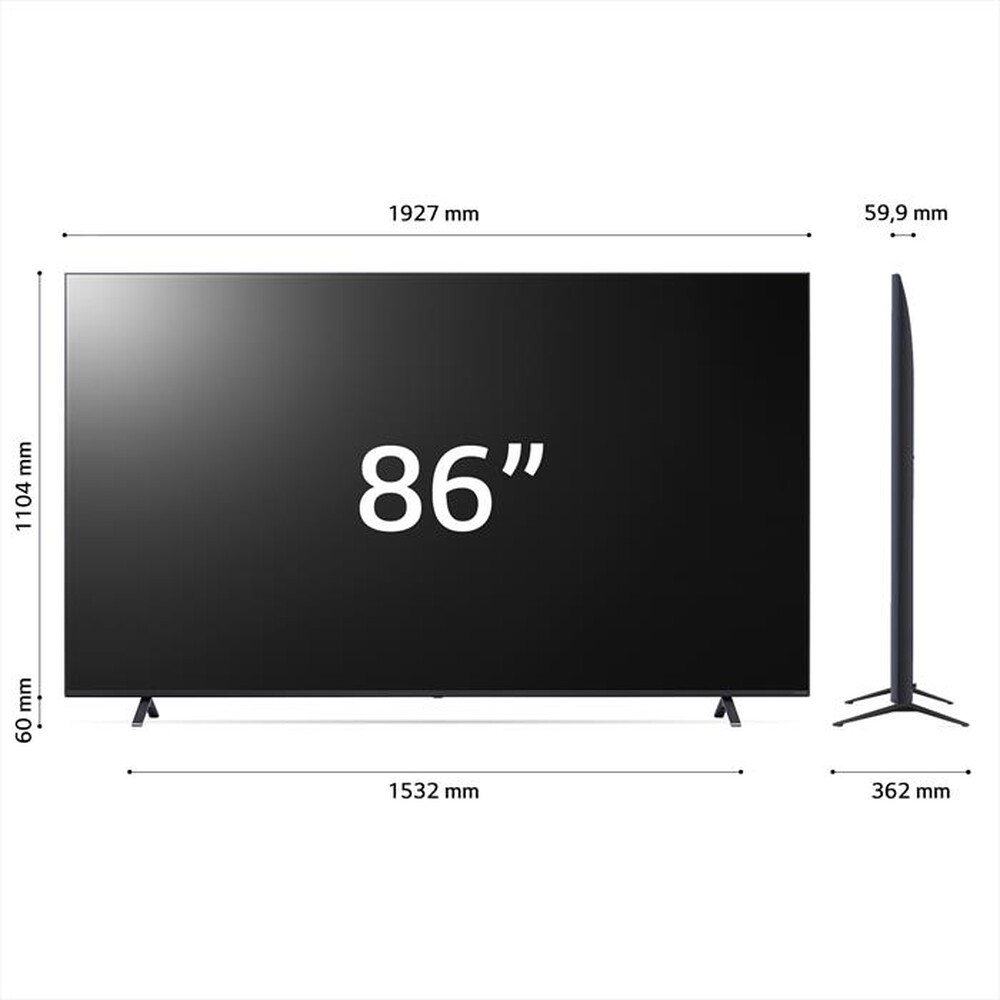 Immagine del prodotto LG - Smart TV NanoCell Serie 81 UHD 4K 86" 86NANO81T6A-Blu