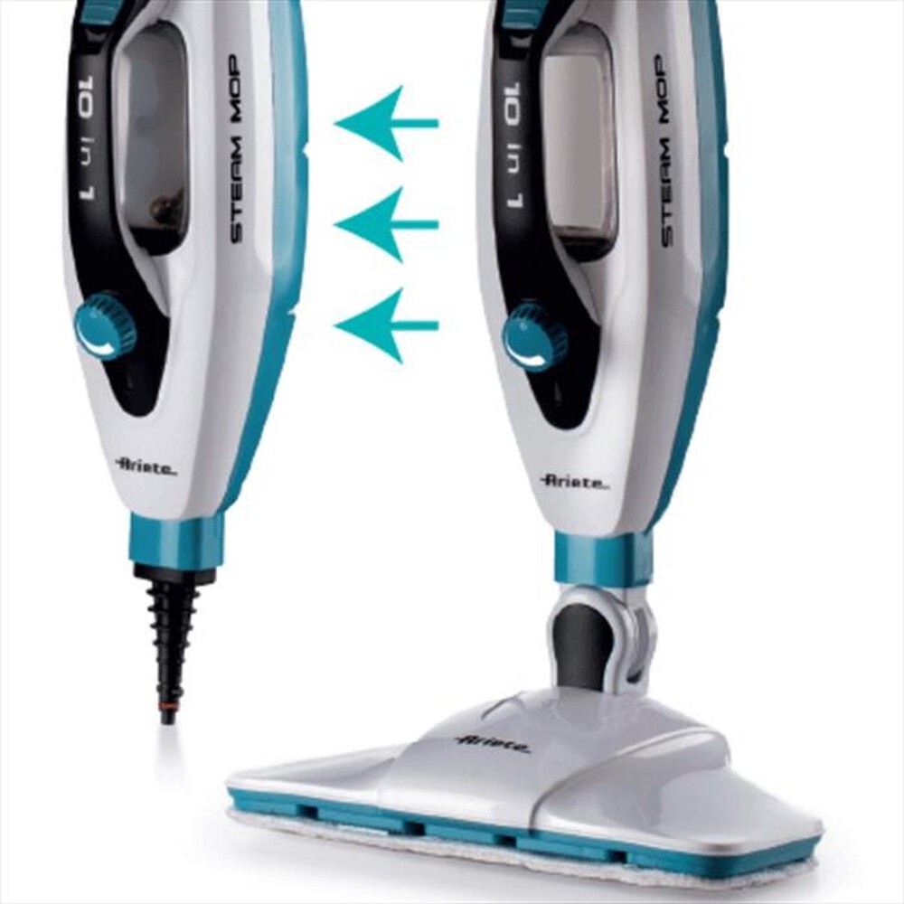 "ARIETE - Steam Mop Foldable 10 in 1 4175-Blu, Bianco"
