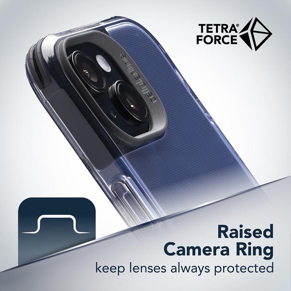Immagine del prodotto CELLULARLINE - Cover Force Strong iPhone 15 Plus TETRACIPH15MAXT-Trasparente