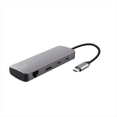TRUST - DALYX 8-IN-1 MULTIPORT ADAPTER-Grey