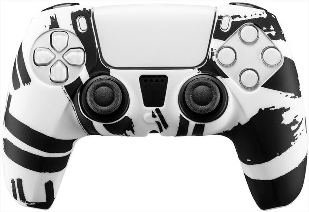 "QUBICK - CONTROLLER SKIN (PS5)-NERO BIANCO"